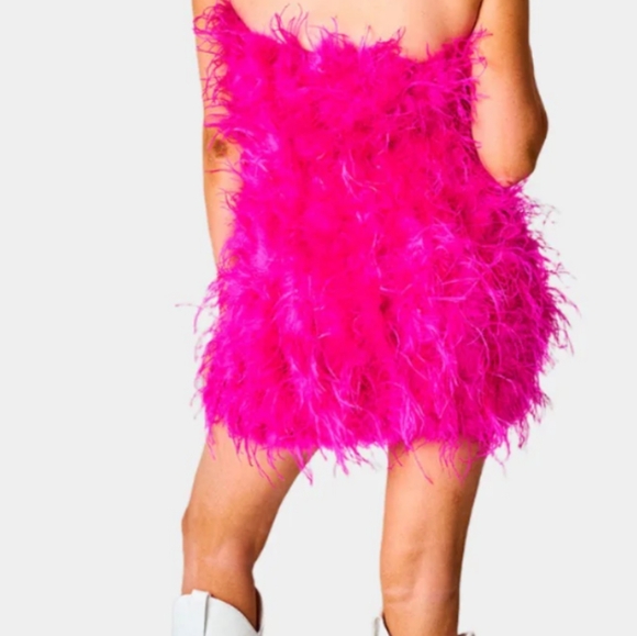 Buddy Love feather mini dress - Picture 4 of 5